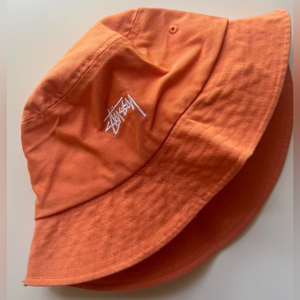 Orange Stussy Bucket Hat